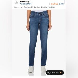 Democracy Ab Solution Straight Leg Jeans